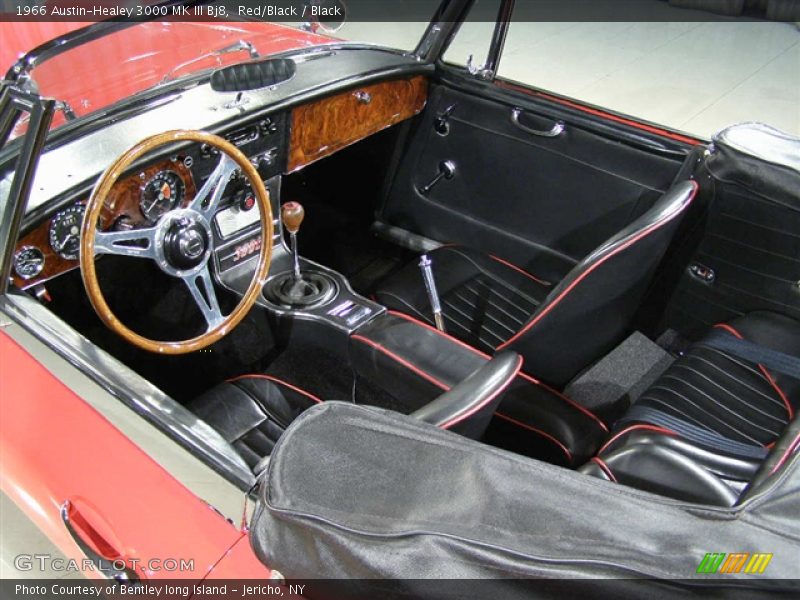 1966 Austin Healey 3000 MKIII BJ8, Red/Black / Black, Black Leather Interior - 1966 Austin-Healey 3000 MK III Bj8