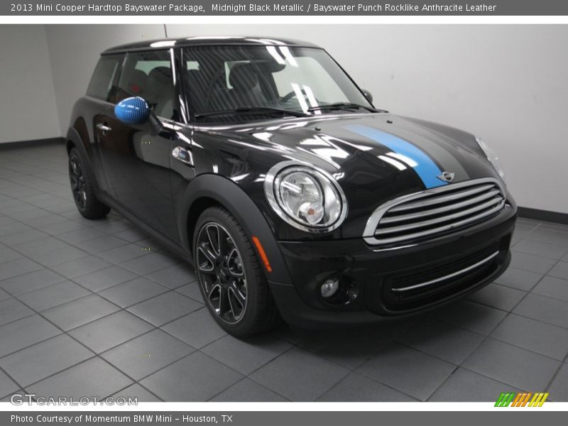 Midnight Black Metallic / Bayswater Punch Rocklike Anthracite Leather 2013 Mini Cooper Hardtop Bayswater Package