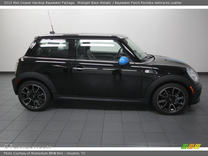 Midnight Black Metallic / Bayswater Punch Rocklike Anthracite Leather 2013 Mini Cooper Hardtop Bayswater Package