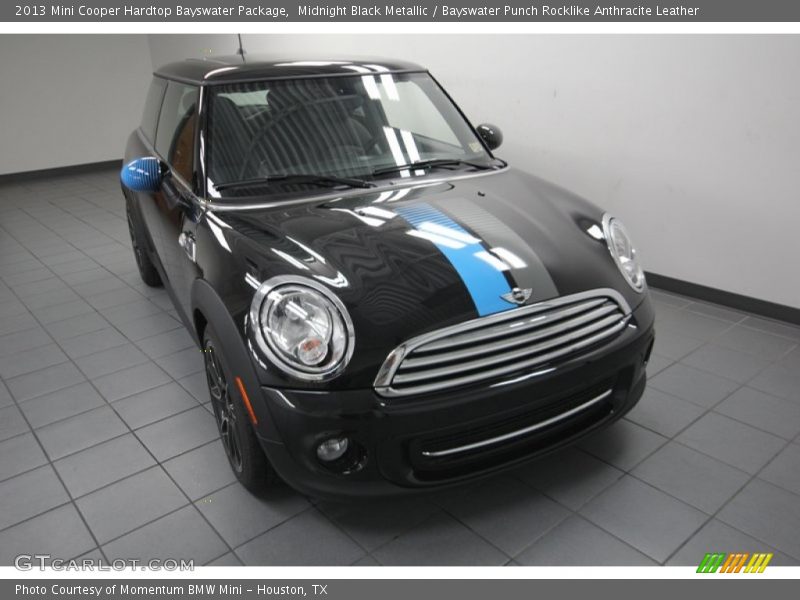 Midnight Black Metallic / Bayswater Punch Rocklike Anthracite Leather 2013 Mini Cooper Hardtop Bayswater Package