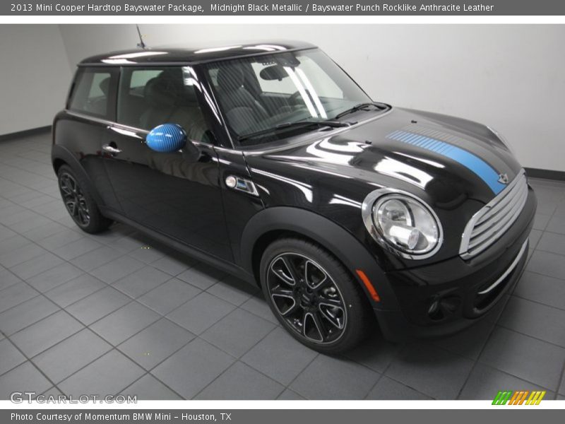 Midnight Black Metallic / Bayswater Punch Rocklike Anthracite Leather 2013 Mini Cooper Hardtop Bayswater Package