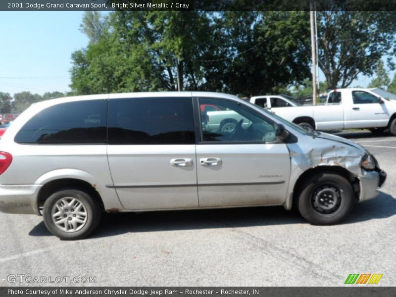 Bright Silver Metallic / Gray 2001 Dodge Grand Caravan Sport