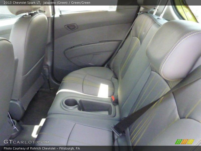Jalapeno (Green) / Green/Green 2013 Chevrolet Spark LT