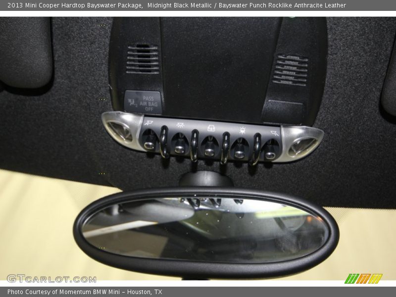 Midnight Black Metallic / Bayswater Punch Rocklike Anthracite Leather 2013 Mini Cooper Hardtop Bayswater Package