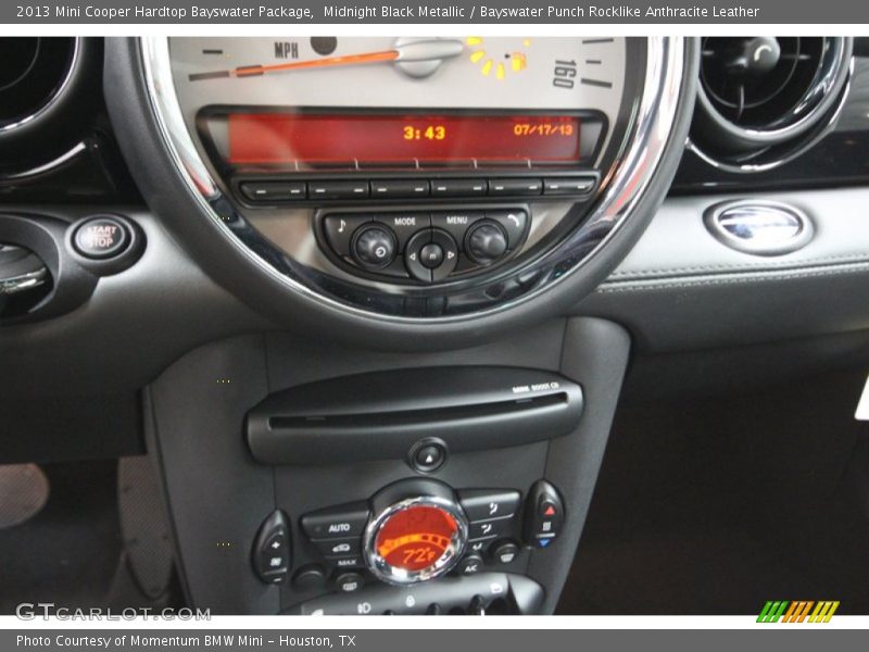 Midnight Black Metallic / Bayswater Punch Rocklike Anthracite Leather 2013 Mini Cooper Hardtop Bayswater Package