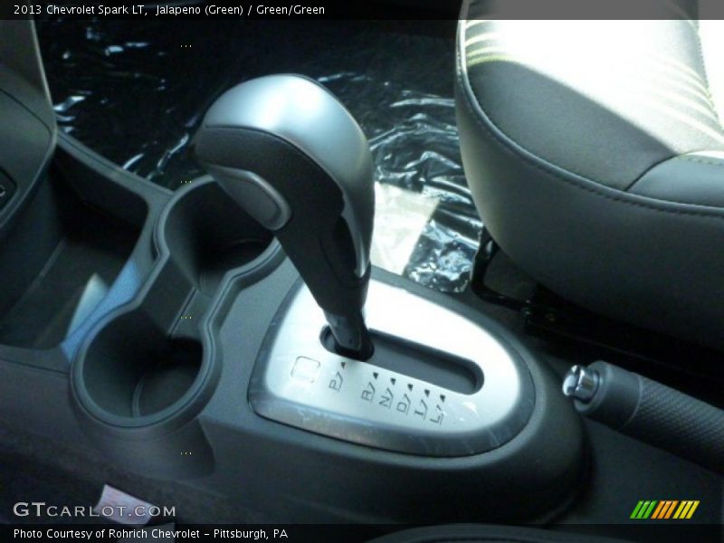Jalapeno (Green) / Green/Green 2013 Chevrolet Spark LT
