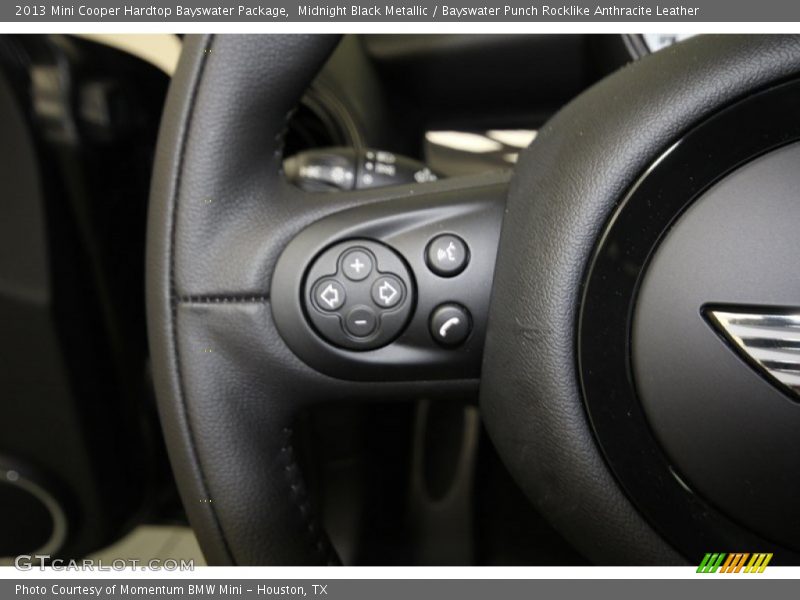 Midnight Black Metallic / Bayswater Punch Rocklike Anthracite Leather 2013 Mini Cooper Hardtop Bayswater Package