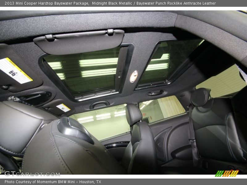 Midnight Black Metallic / Bayswater Punch Rocklike Anthracite Leather 2013 Mini Cooper Hardtop Bayswater Package