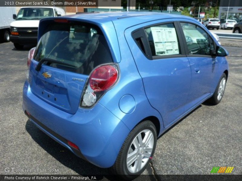 Denim (Blue) / Silver/Blue 2013 Chevrolet Spark LS