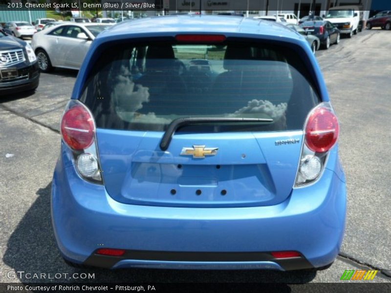 Denim (Blue) / Silver/Blue 2013 Chevrolet Spark LS