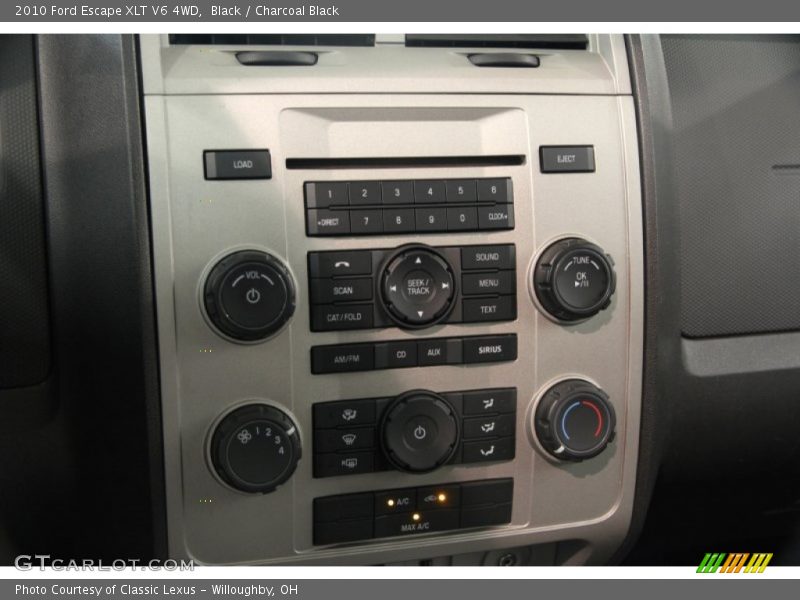 Black / Charcoal Black 2010 Ford Escape XLT V6 4WD