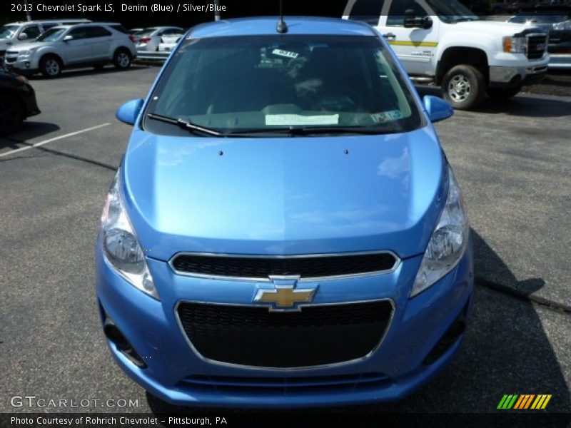Denim (Blue) / Silver/Blue 2013 Chevrolet Spark LS