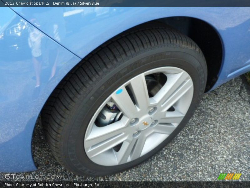 Denim (Blue) / Silver/Blue 2013 Chevrolet Spark LS