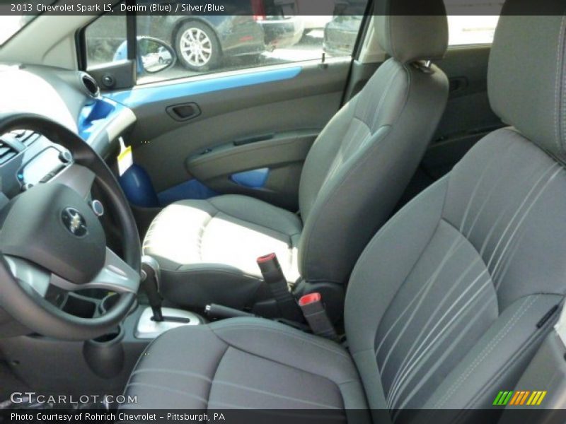 Denim (Blue) / Silver/Blue 2013 Chevrolet Spark LS