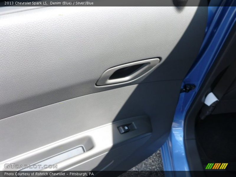 Denim (Blue) / Silver/Blue 2013 Chevrolet Spark LS