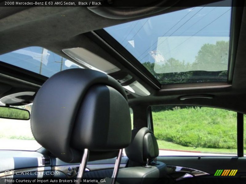 Black / Black 2008 Mercedes-Benz E 63 AMG Sedan