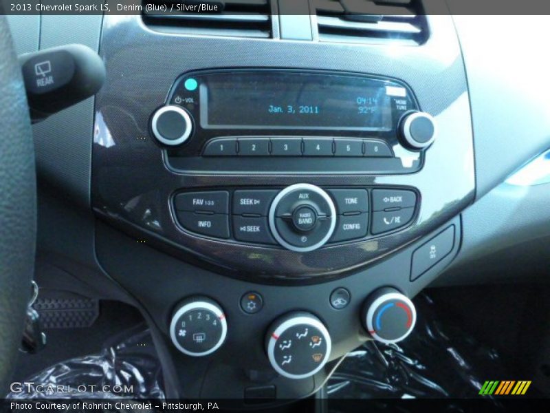 Denim (Blue) / Silver/Blue 2013 Chevrolet Spark LS