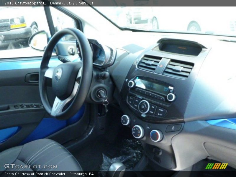 Denim (Blue) / Silver/Blue 2013 Chevrolet Spark LS