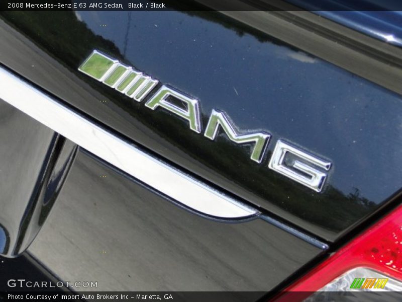 Black / Black 2008 Mercedes-Benz E 63 AMG Sedan