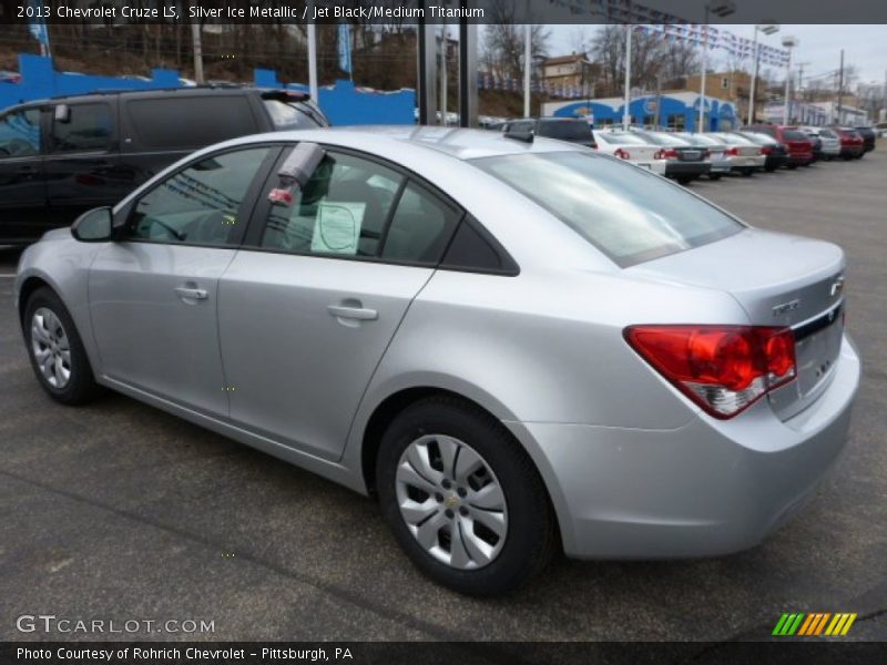 Silver Ice Metallic / Jet Black/Medium Titanium 2013 Chevrolet Cruze LS