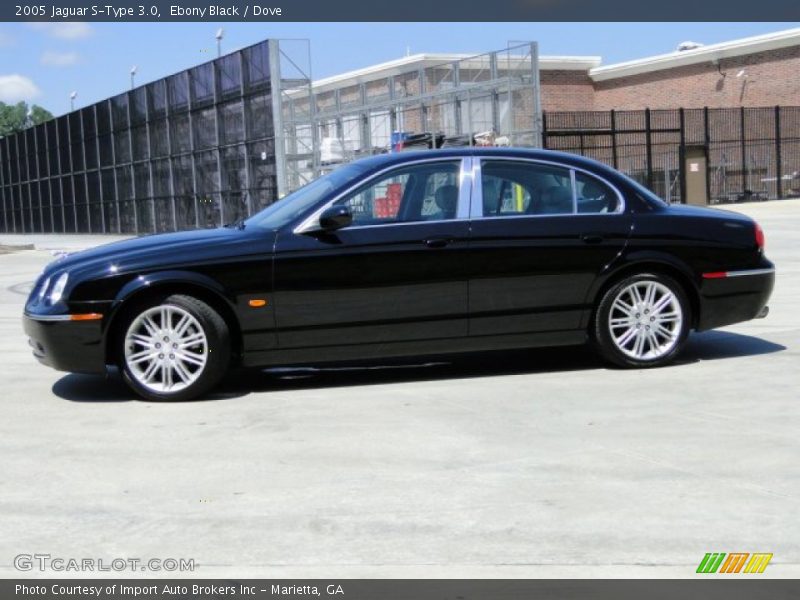 Ebony Black / Dove 2005 Jaguar S-Type 3.0