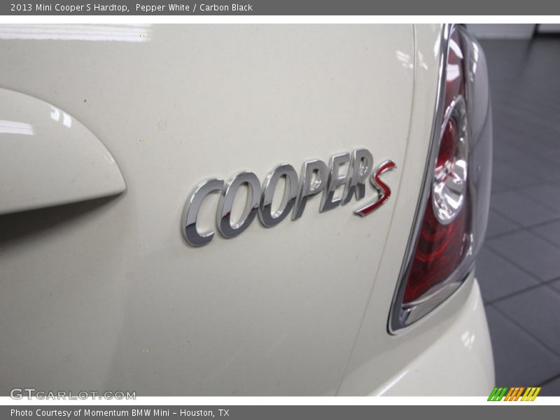 Pepper White / Carbon Black 2013 Mini Cooper S Hardtop