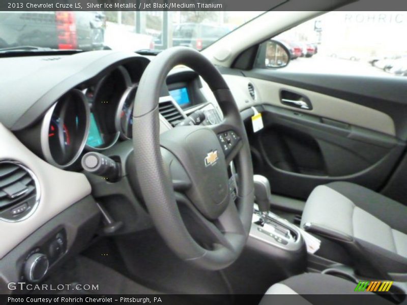 Silver Ice Metallic / Jet Black/Medium Titanium 2013 Chevrolet Cruze LS