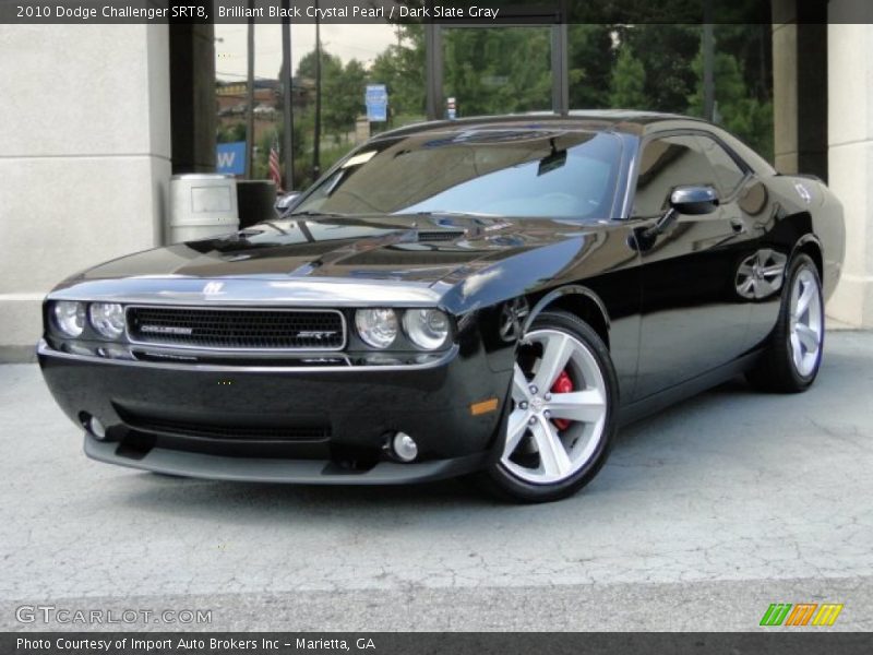 Brilliant Black Crystal Pearl / Dark Slate Gray 2010 Dodge Challenger SRT8