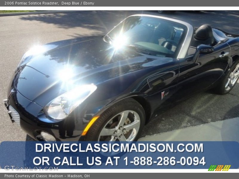 Deep Blue / Ebony 2006 Pontiac Solstice Roadster