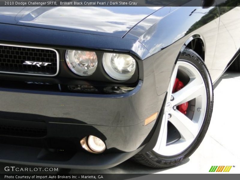 Brilliant Black Crystal Pearl / Dark Slate Gray 2010 Dodge Challenger SRT8