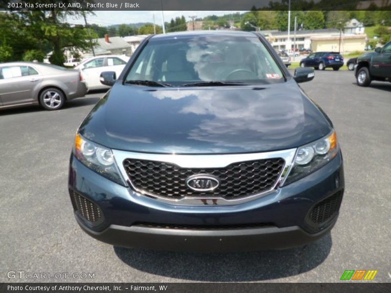 Pacific Blue / Black 2012 Kia Sorento LX AWD
