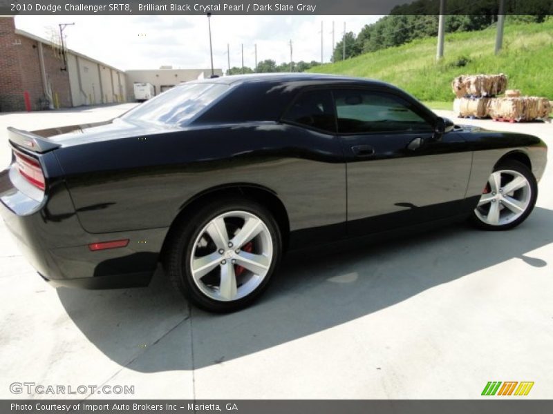 Brilliant Black Crystal Pearl / Dark Slate Gray 2010 Dodge Challenger SRT8