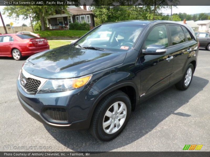 Pacific Blue / Black 2012 Kia Sorento LX AWD