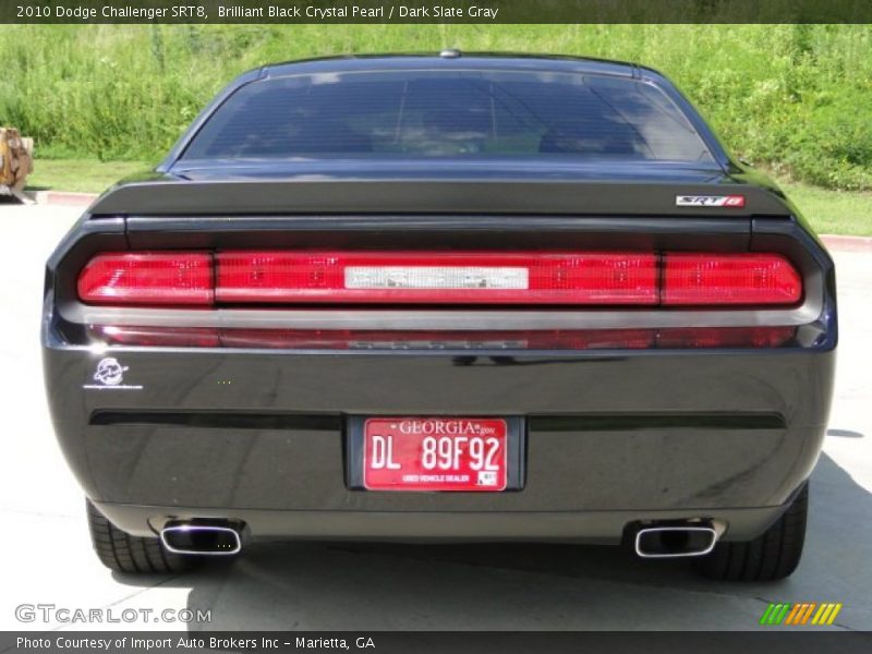 Brilliant Black Crystal Pearl / Dark Slate Gray 2010 Dodge Challenger SRT8