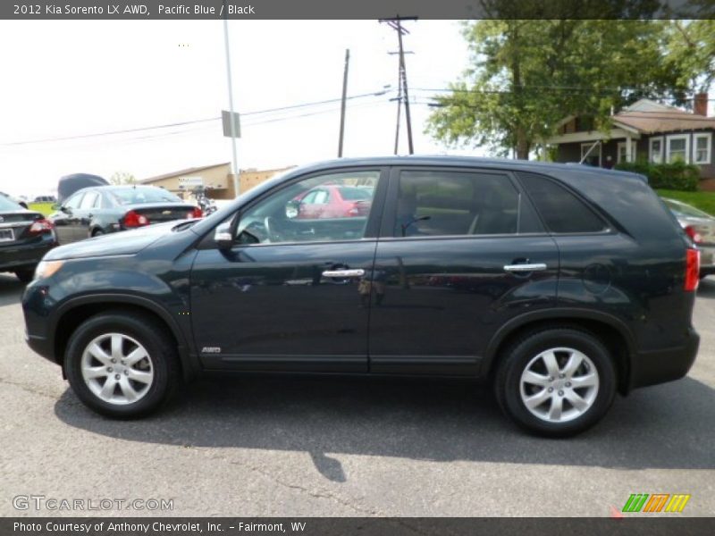 Pacific Blue / Black 2012 Kia Sorento LX AWD