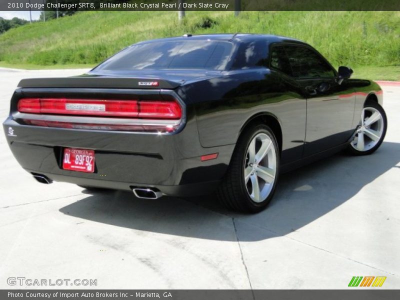 Brilliant Black Crystal Pearl / Dark Slate Gray 2010 Dodge Challenger SRT8