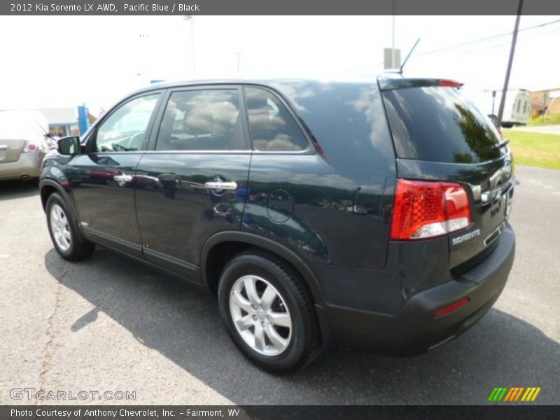 Pacific Blue / Black 2012 Kia Sorento LX AWD