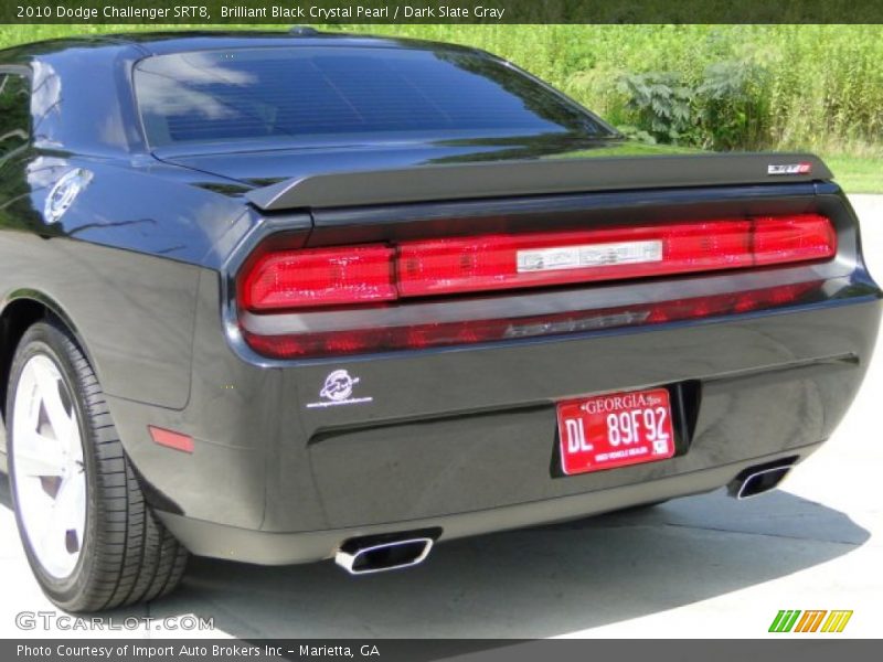 Brilliant Black Crystal Pearl / Dark Slate Gray 2010 Dodge Challenger SRT8