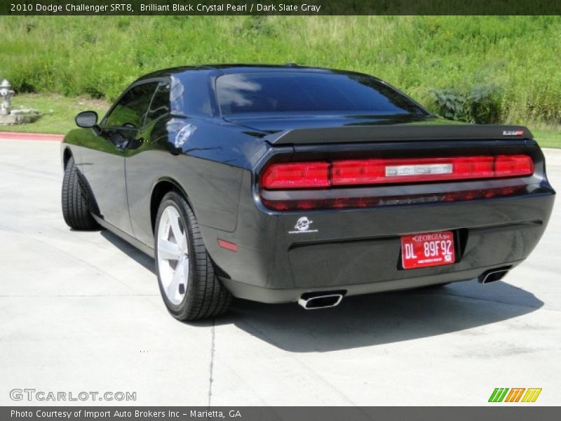 Brilliant Black Crystal Pearl / Dark Slate Gray 2010 Dodge Challenger SRT8