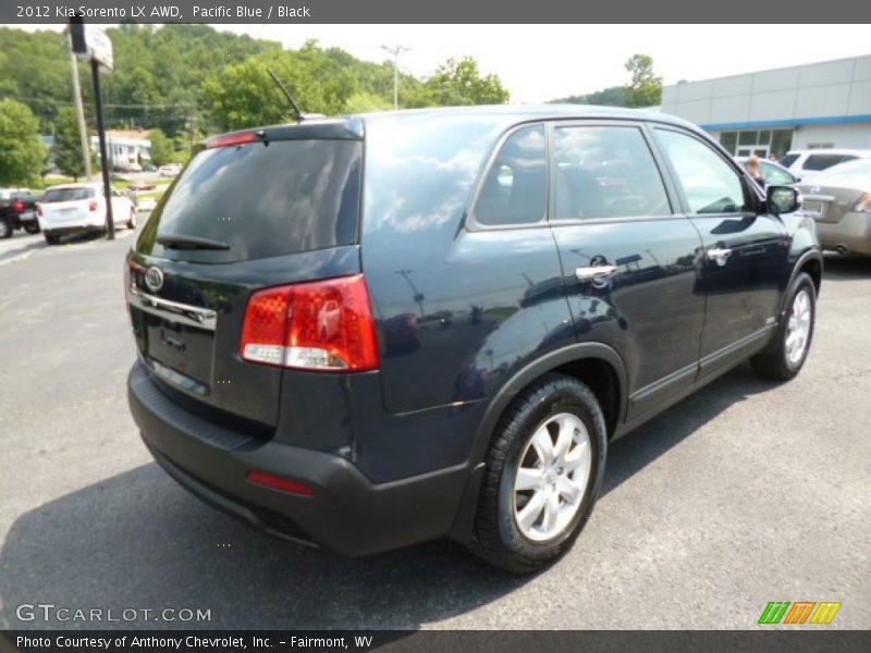 Pacific Blue / Black 2012 Kia Sorento LX AWD