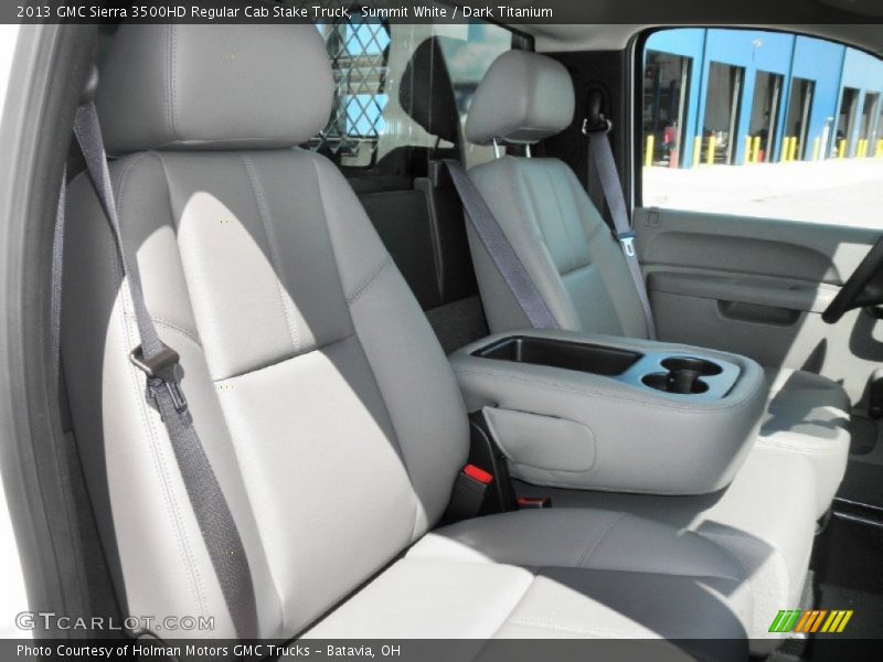 Summit White / Dark Titanium 2013 GMC Sierra 3500HD Regular Cab Stake Truck