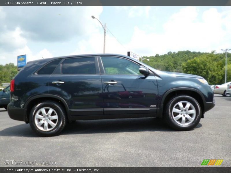 Pacific Blue / Black 2012 Kia Sorento LX AWD
