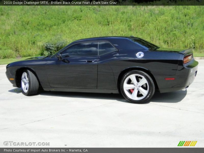 Brilliant Black Crystal Pearl / Dark Slate Gray 2010 Dodge Challenger SRT8
