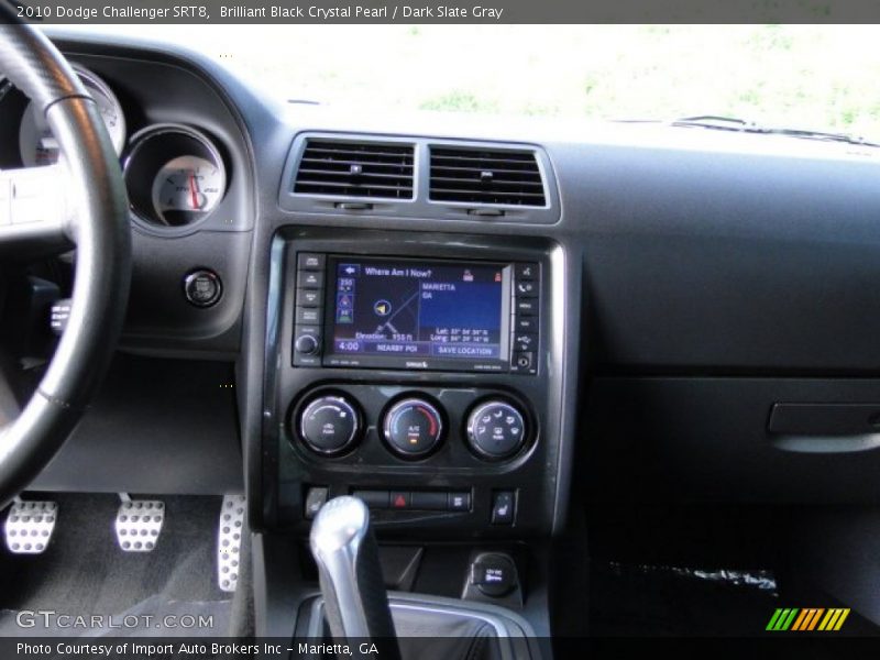 Brilliant Black Crystal Pearl / Dark Slate Gray 2010 Dodge Challenger SRT8