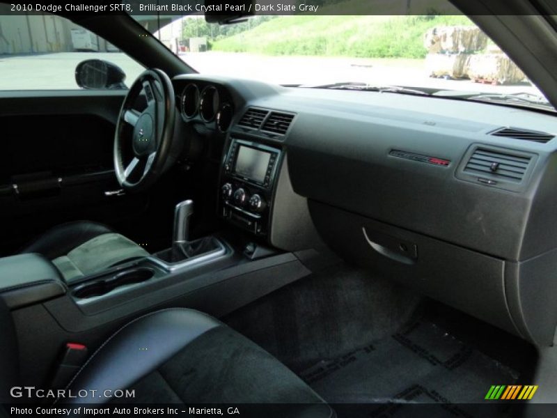 Brilliant Black Crystal Pearl / Dark Slate Gray 2010 Dodge Challenger SRT8