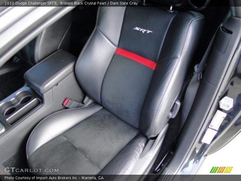 Brilliant Black Crystal Pearl / Dark Slate Gray 2010 Dodge Challenger SRT8