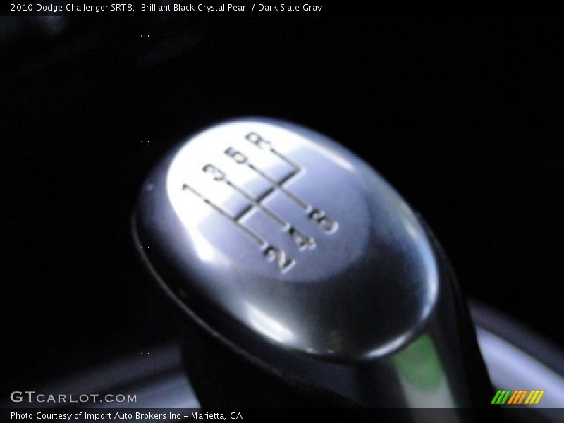 Brilliant Black Crystal Pearl / Dark Slate Gray 2010 Dodge Challenger SRT8