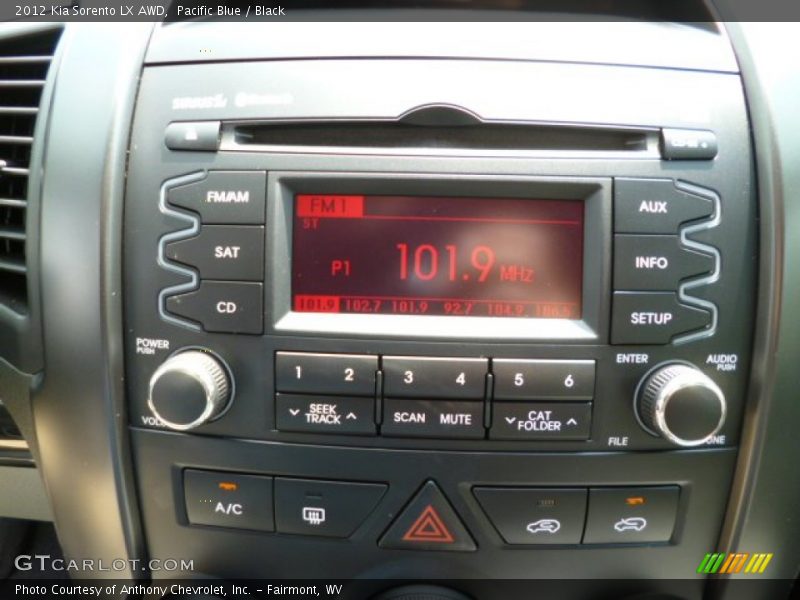 Pacific Blue / Black 2012 Kia Sorento LX AWD