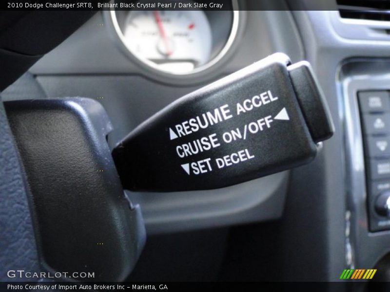 Brilliant Black Crystal Pearl / Dark Slate Gray 2010 Dodge Challenger SRT8