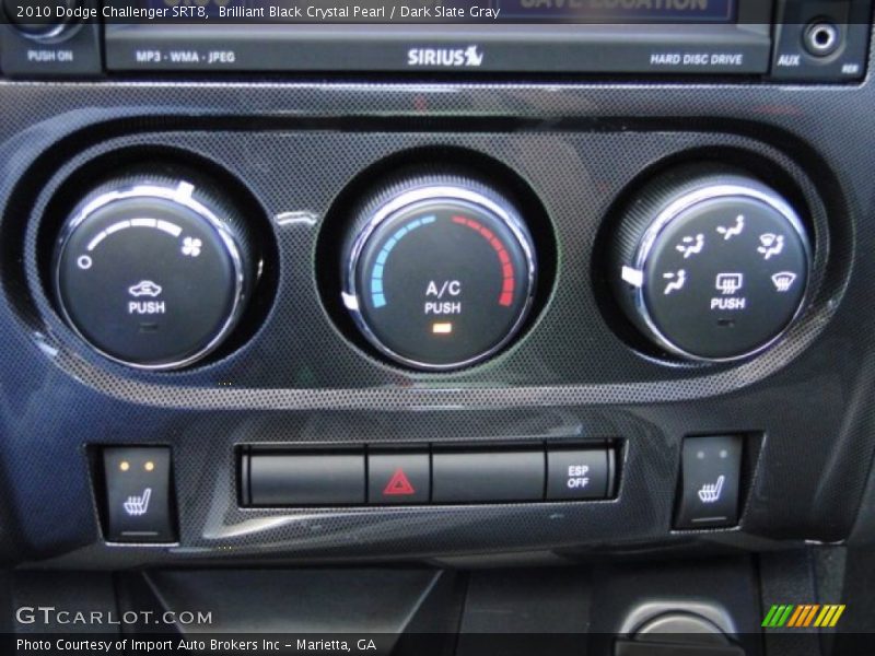 Brilliant Black Crystal Pearl / Dark Slate Gray 2010 Dodge Challenger SRT8